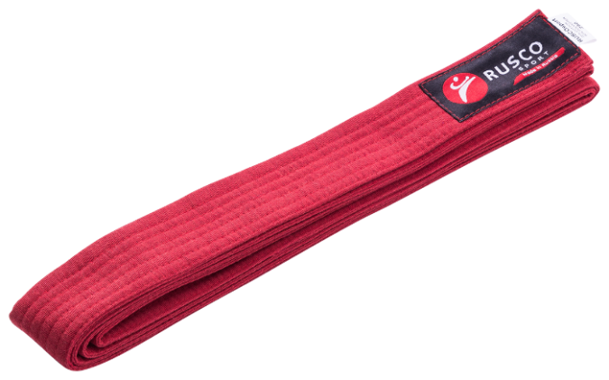 Пояс для единоборств Rusco Sport красный фото 1